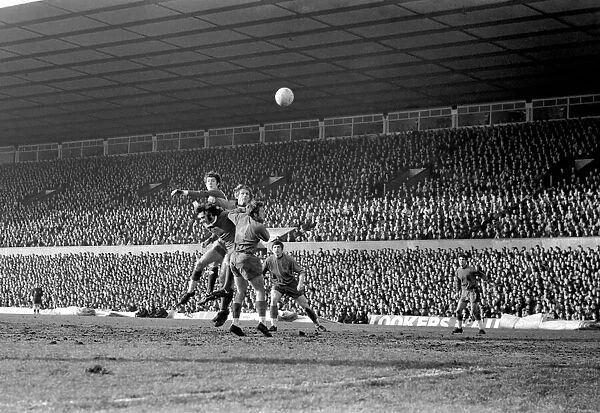 Manchester United v. Crystal Palace. Brian Kidd of Manchester United out jumps
