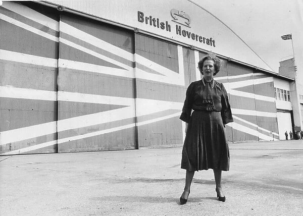 Margaret Thatcher campaigning at British Hovercraft HQ on Isle of Wight - June 1983