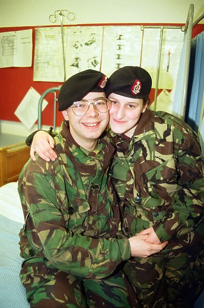 Two members of the Territorial Army based at Coulby Newham who are to marry