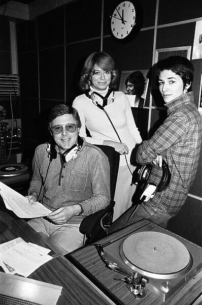 Michael Aspel in a radio studio. 5th November 1981