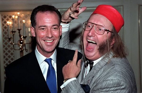 MICHAEL BARRYMORE & JOHN MCCRIRICK AT PERSONALITY OF THE YEAR LUNCH - 08  /  04  /  1992