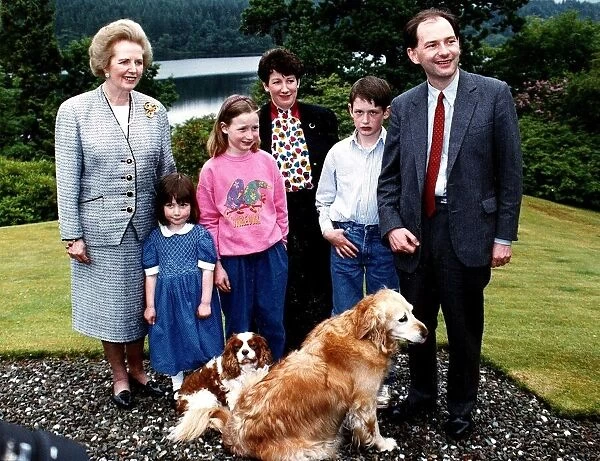 Michael Forsyth MP Member of Parliament Secretary of State for Scotland with family