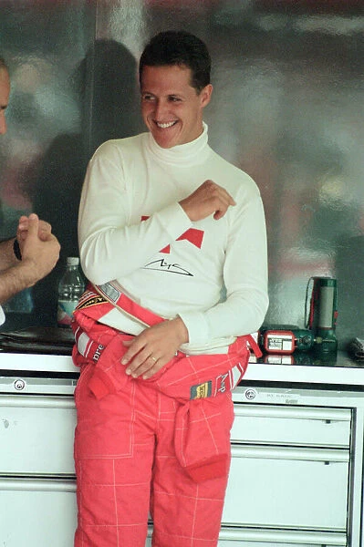 Michael Schumacher of Ferrari, 1998 British Grand Prix, held at the Silverstone Circuit