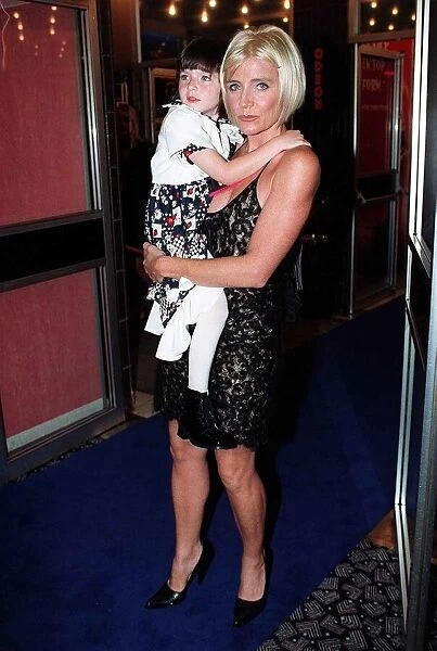 Michelle Collins actress 9th October 1997, attending the premiere of Hercules new Walt