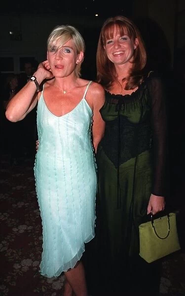Michelle Collins and Patsy Palmer arrive at September 1998 TV Quick Awards in London