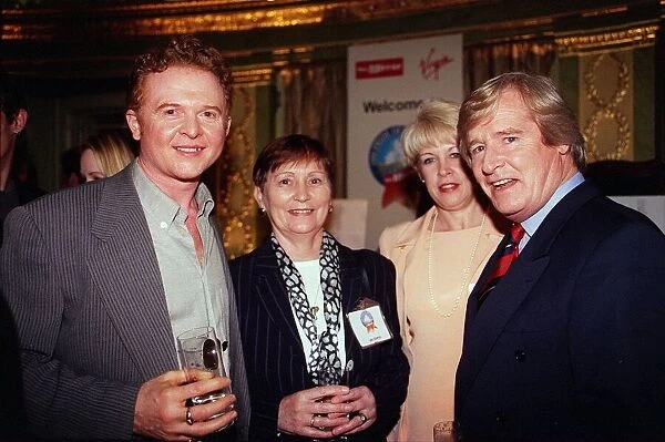 Mick Hucknall, Lady Charlton, Sarah & Bill Roache May 1999 at the Mirror Pride of