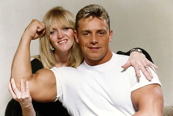 Mike Wilson Cobra of the Gladiators with his wife
