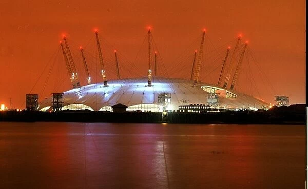 Millennium Dome pictured at 7 A. M. on December 31 1998