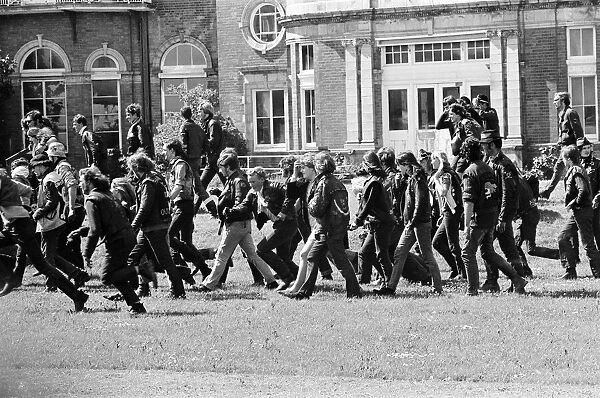 Motor cycle rowdies in Folkestone. 26th May 1969