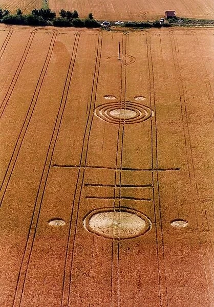 Mysteries - Crop Circles field of wheat