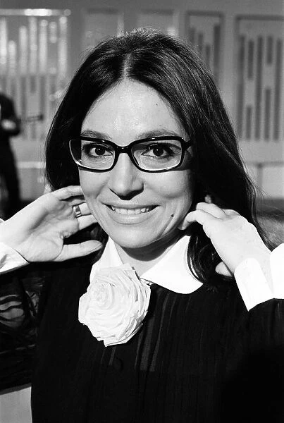 Nana Mouskouri, International Singing Star, in rehearsals for her very own 6 part TV