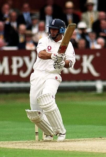 Nasser Hussain Gets 4 Off Cairns July 1999 During Day One Of England V New