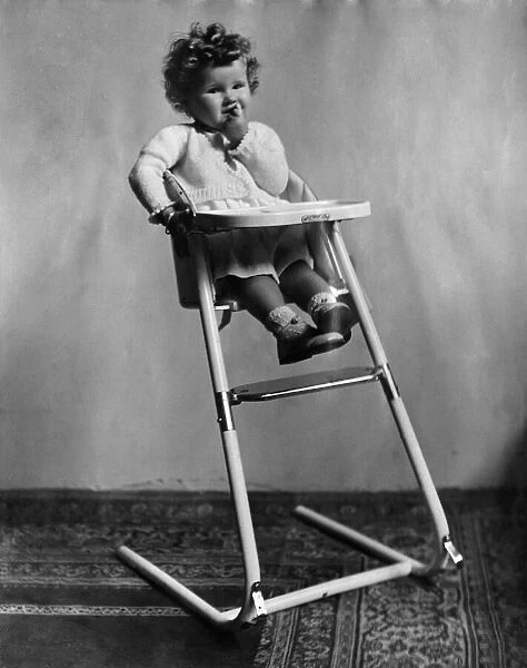 The new streamlinee baby high chair. The chair cannot tip over in either position