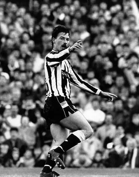 Newcastle 3-0 Stoke, Division Two match at St James Park, Monday 16th April 1990