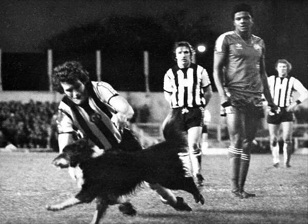Newcastle United Action - Newcastle United v QPR 15 December 1979 - Peter Withe tries to