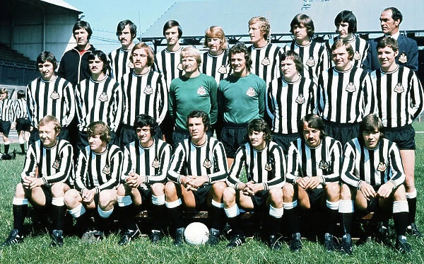 Newcastle United FC July 1972 Back Row; Burtonshaw, Gibb, Young, Reid, Howard
