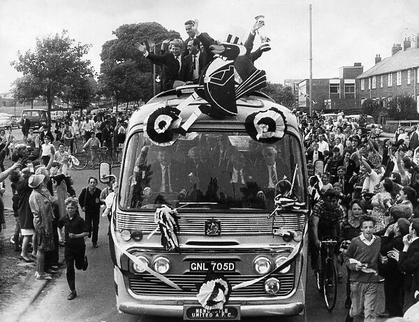 Newcastle United Homecoming after winning 1969 Inter-Cities Fairs Cup