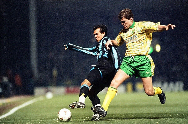 Norwich City v. Inter Milan in the UEFA Cup. 24th November 1993