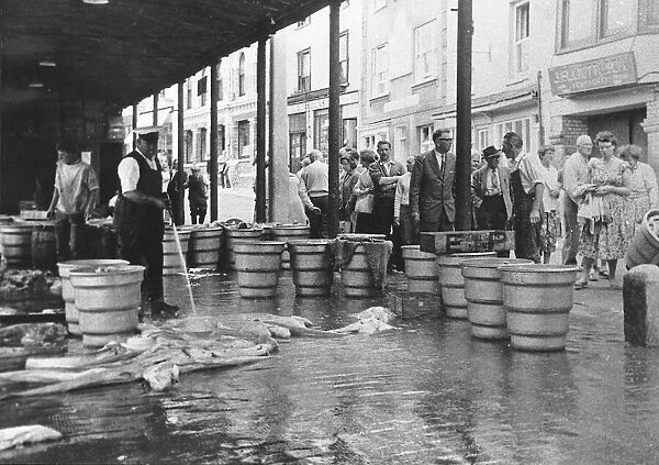 The old fish market, Brixham Circa 1960
