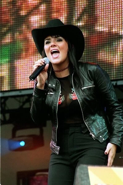 Party in the Park - Martine McCutcheon July 1999 performing to an audience of 100