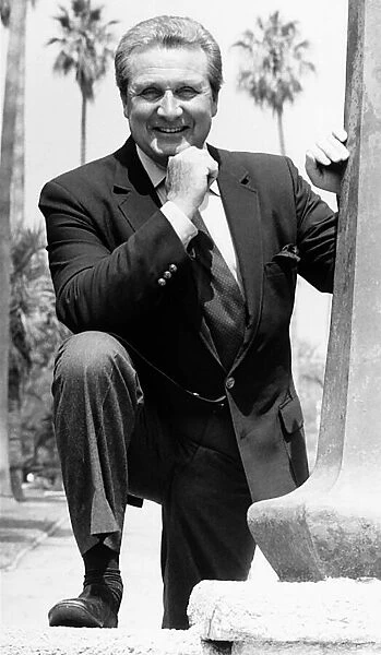 Patrick MacNee British actor, May 1985
