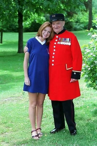 Patsy Palmer Actress May 98 Eastenders actress with Chelsea Penioner