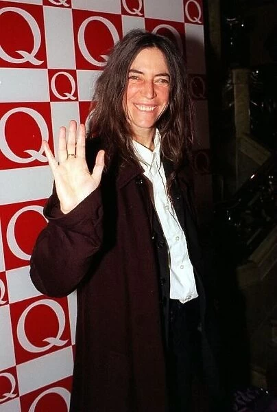 Patti Smith at the Q Music Awards November 1997 The singer songwriter was presented with