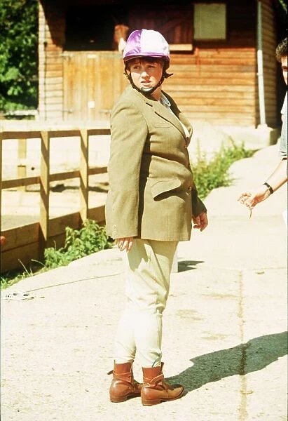 Pauline Quirke actress in horseriding clothes