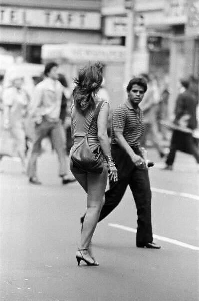 Pedestrians in New York. September 1983