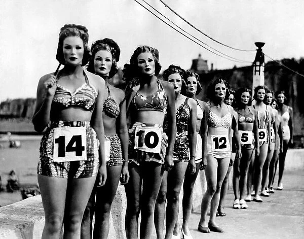 A perfect figure contest was held at Margate Lido today