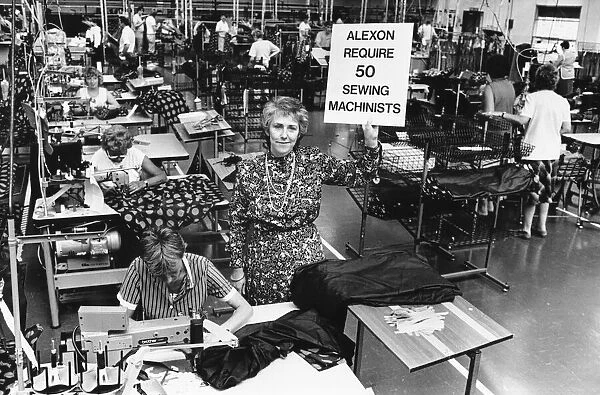 Personnel manager Tricia Hawkins of Alexon textiles factory at Alexon House in Hawthorn