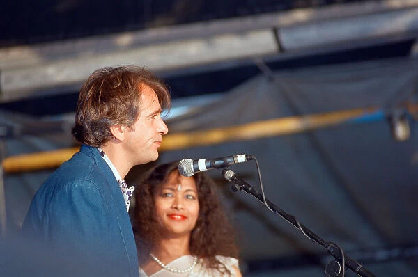 Peter Gabriel at WOMAD festival at Rivermead in Reading, Berkshire, 18th July 1992
