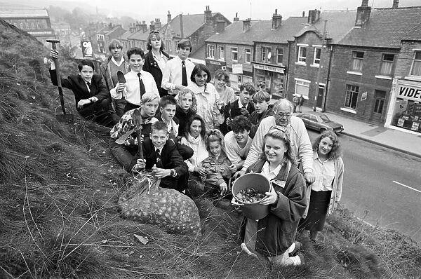 Planting for the future... Pupils of Colne Valley High School