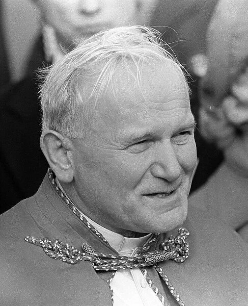 Pope John Paul II on his visit to Ireland