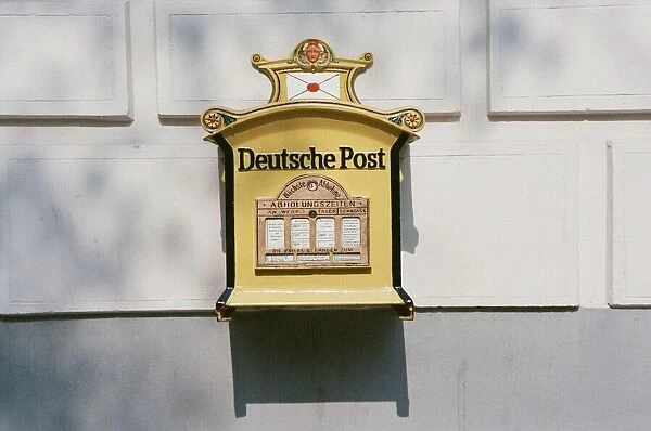 Post Office Box on wall in East Berlin, Germany 22nd September 1989