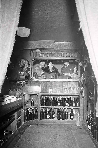 Power cut at a Hampstead Pub circa July 1947