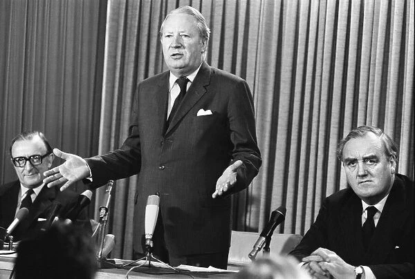 Press Conference held by Prime Minister Edward Heath at the Conservative Party Head
