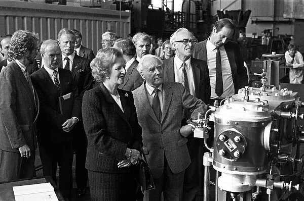 Prime Minister Margaret Thatcher visits Harker and Son at Stockton. 12th September 1987