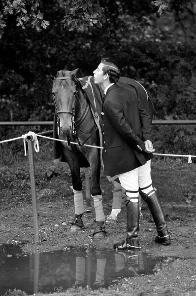 Prince Charles playing polo. June 1977 R77-3369-001