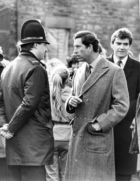 Prince Charles, The Prince of Wales during his visit to the North East 19 February 1988