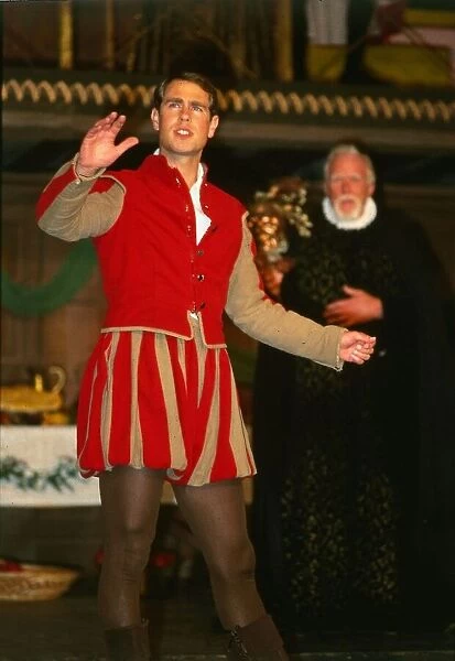 Prince Edward in a play August 1987 acting at Haddo House Edinburgh