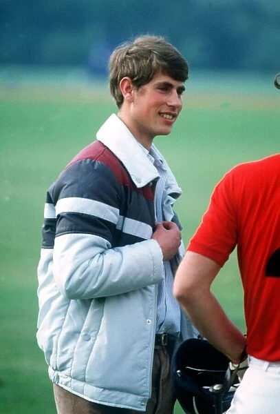 Prince Edward watching Polo at Smiths Lawn, Windsor May 1982