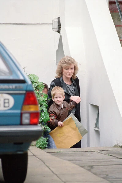 Prince Harry leaves nursery school at Chepstow Villas nursery in Kensington, West London