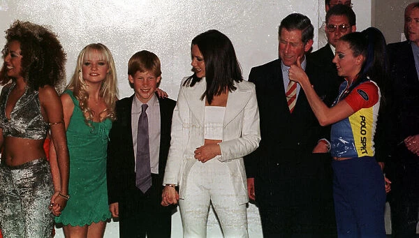 Prince Harry meets Spice Girls November 1997 (Ginger Spice) Geri Halliwell