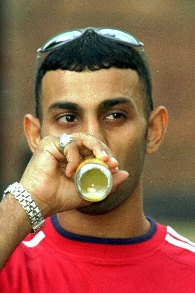 Prince Naseem Hamed at pre fight press conference in Sheffield before fight with Jose