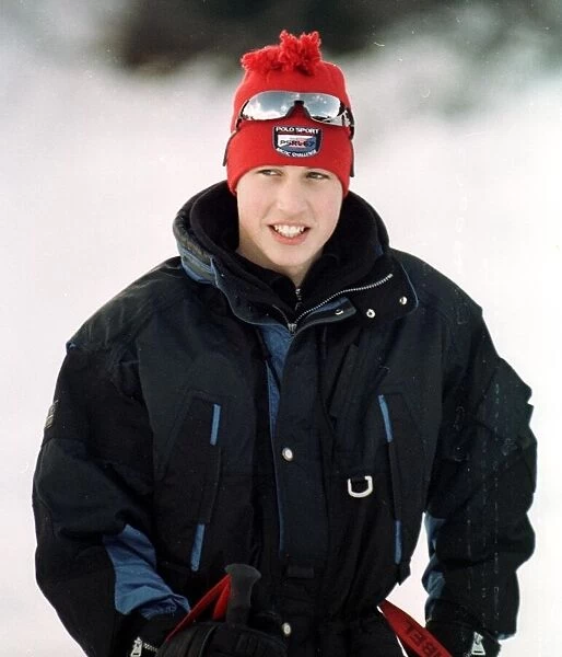 Prince William Collection 1998 Prince William on holiday in Klosters January 1998
