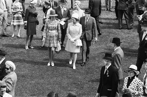 Princess Anne and Queen Elizabeth II among the racegoers at Glorious Goodwood