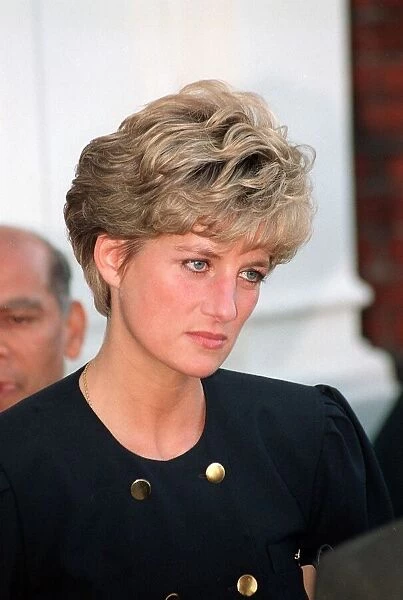 Princess Diana at the opening of Centrepoint Homeless Shelter in Vauxhall, South London