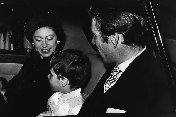 Princess Margaret with her Husband Lord Snowdon and son Viscount Linley