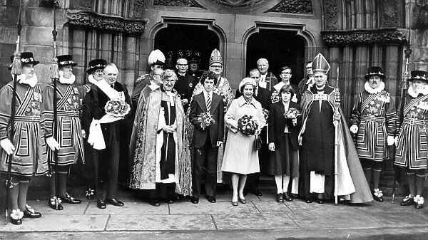 Queen Elizabeth II- the Maundy Money Ceremony at Carlisle Cathedral - A photograph to